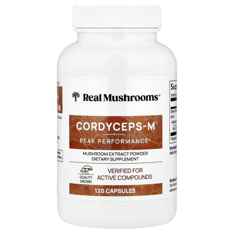 Real Mushrooms, Cordycep-M™, 120 Capsules