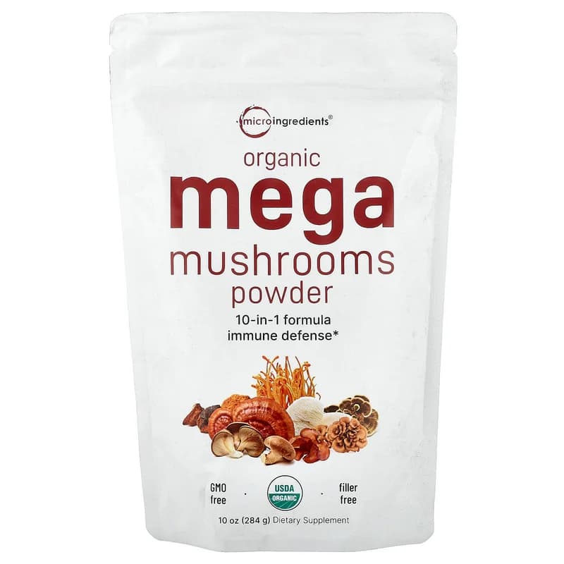 Micro Ingredients, Organic Mega Mushrooms Powder, 10 oz (284 g)