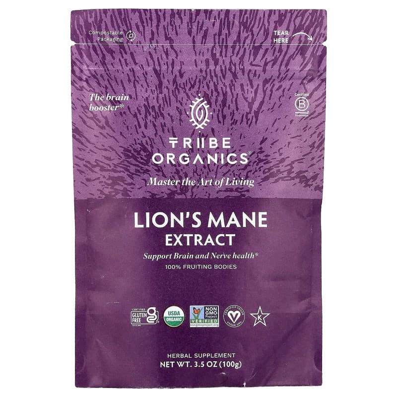 Tribe Organics, Lion's Mane Extract, 3.5 oz (100 g)