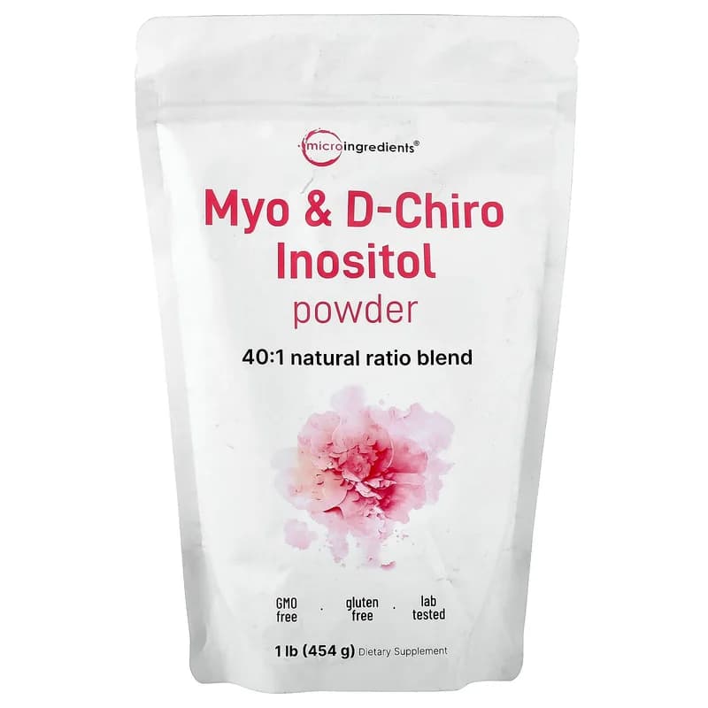 Micro Ingredients, Myo & D-Chiro Inositol Powder, 1 lb (454 g)